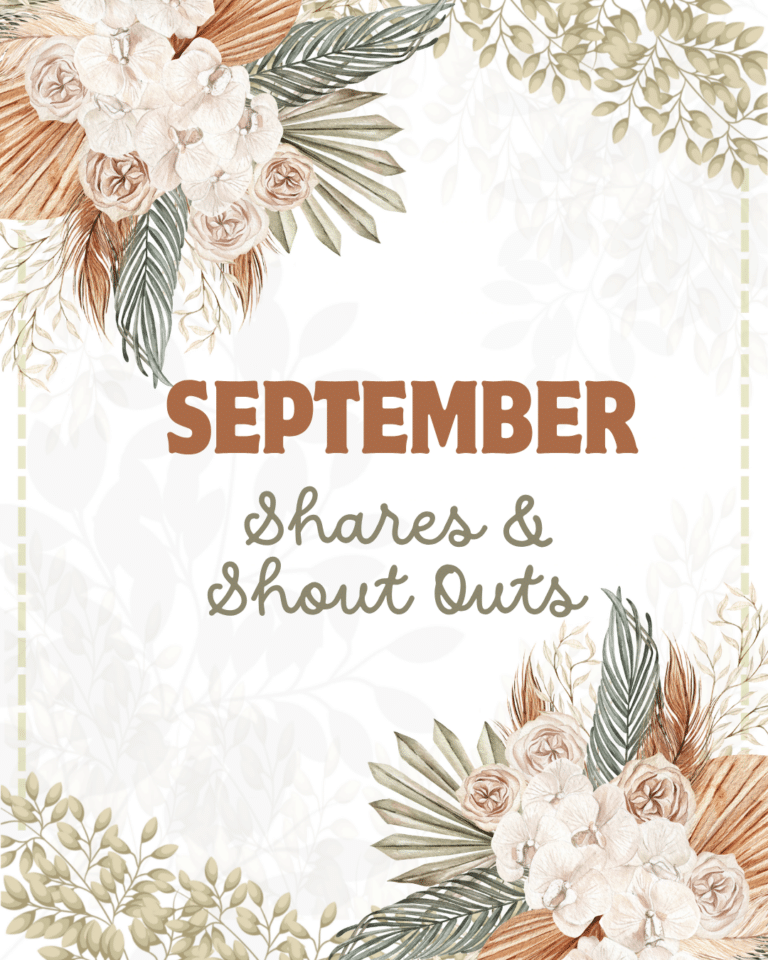 September Shares & Shoutouts